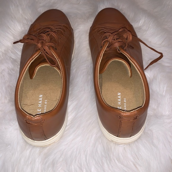 Cole Haan. Men'sGrand Crosscourt II Sneakers,Brown - Picture 3 of 6